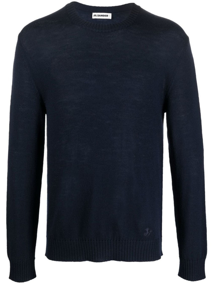 Jil Sander Classic Crew Neck Wool Sweater