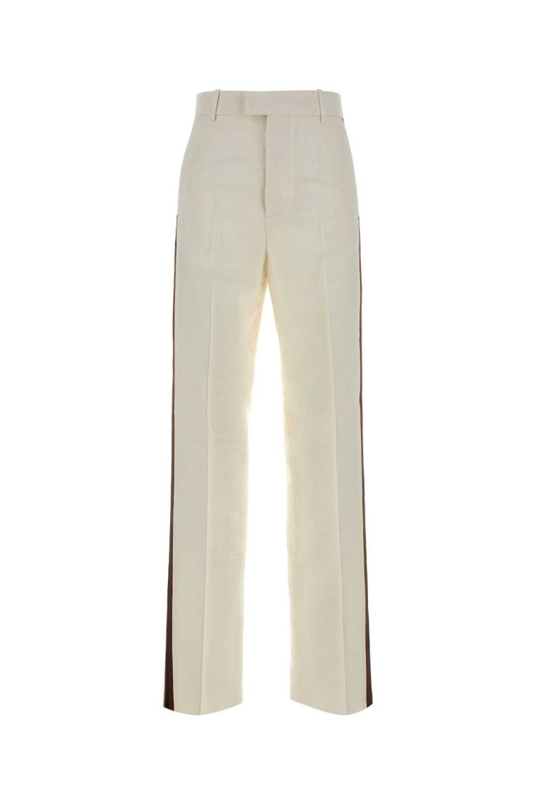 Bottega Veneta White Viscose Blend Pant