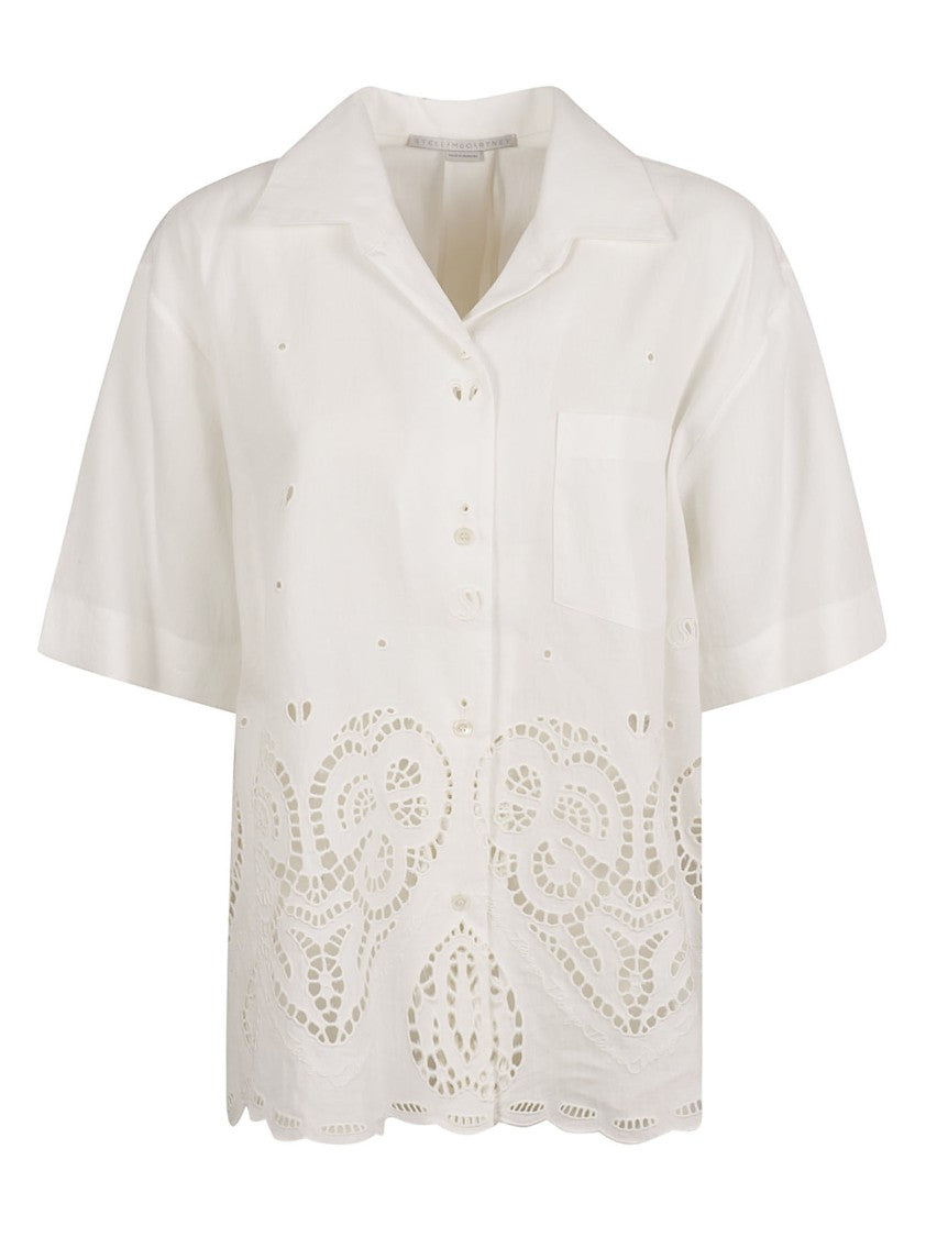 Stella Mccartney White Shirt With Cut-Out Detailing