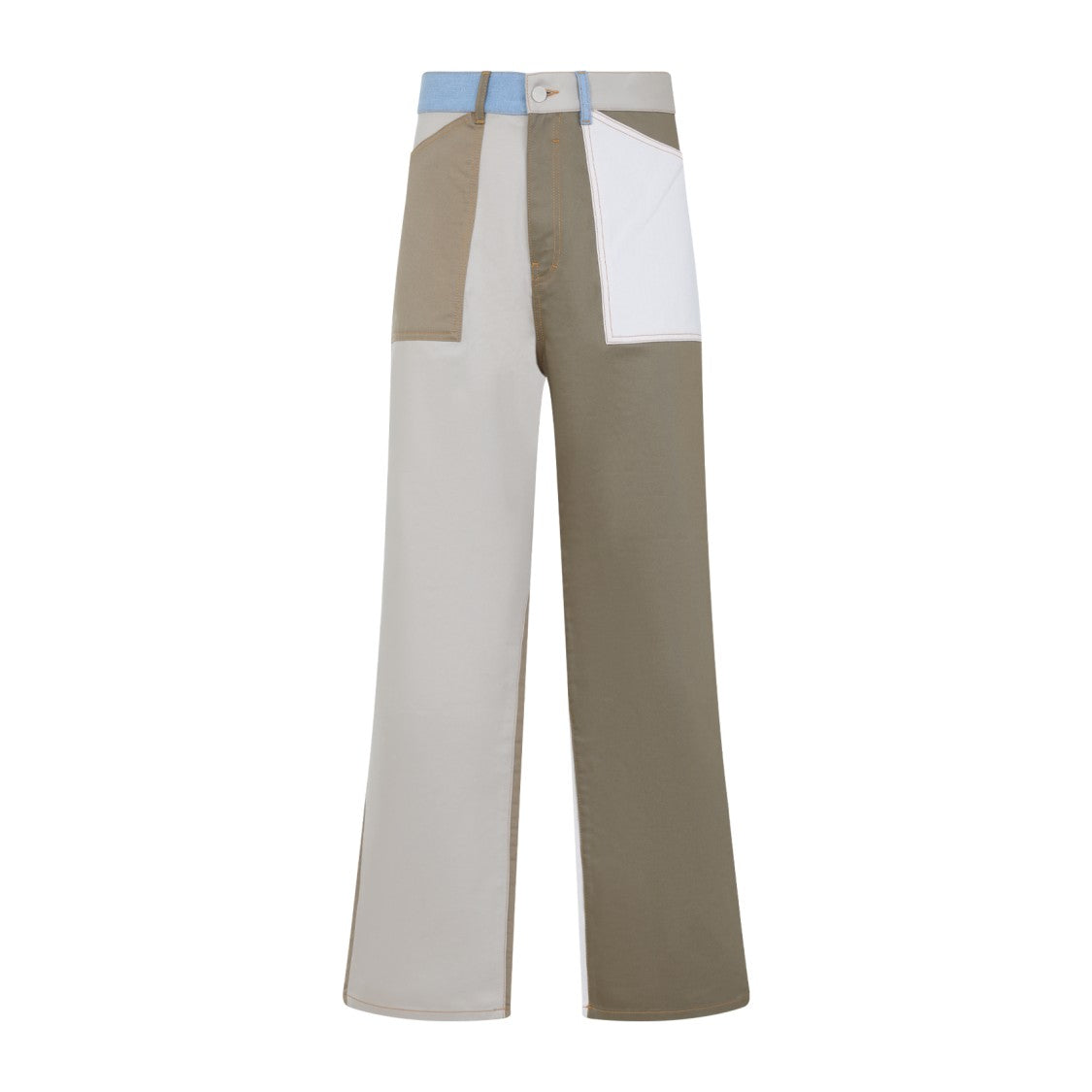 Givenchy Patchwork Wide-Leg Jeans With Textured Panels