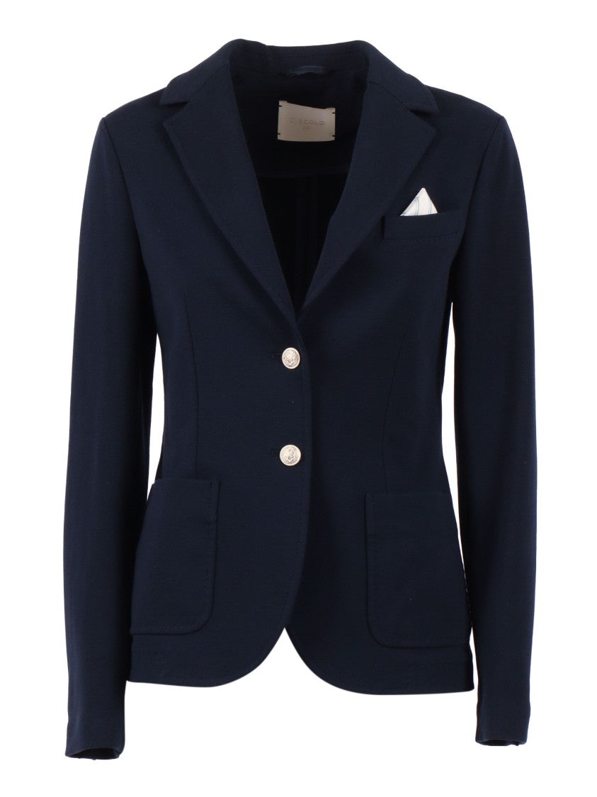Circolo 1901 Tailored Fleece Patch Pocket Jacket