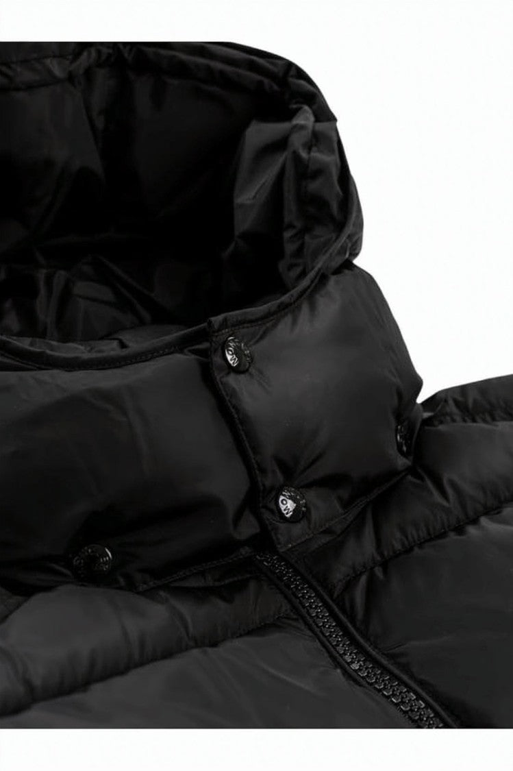 Moncler Quilted Short Down Jacket With Detachable Hood