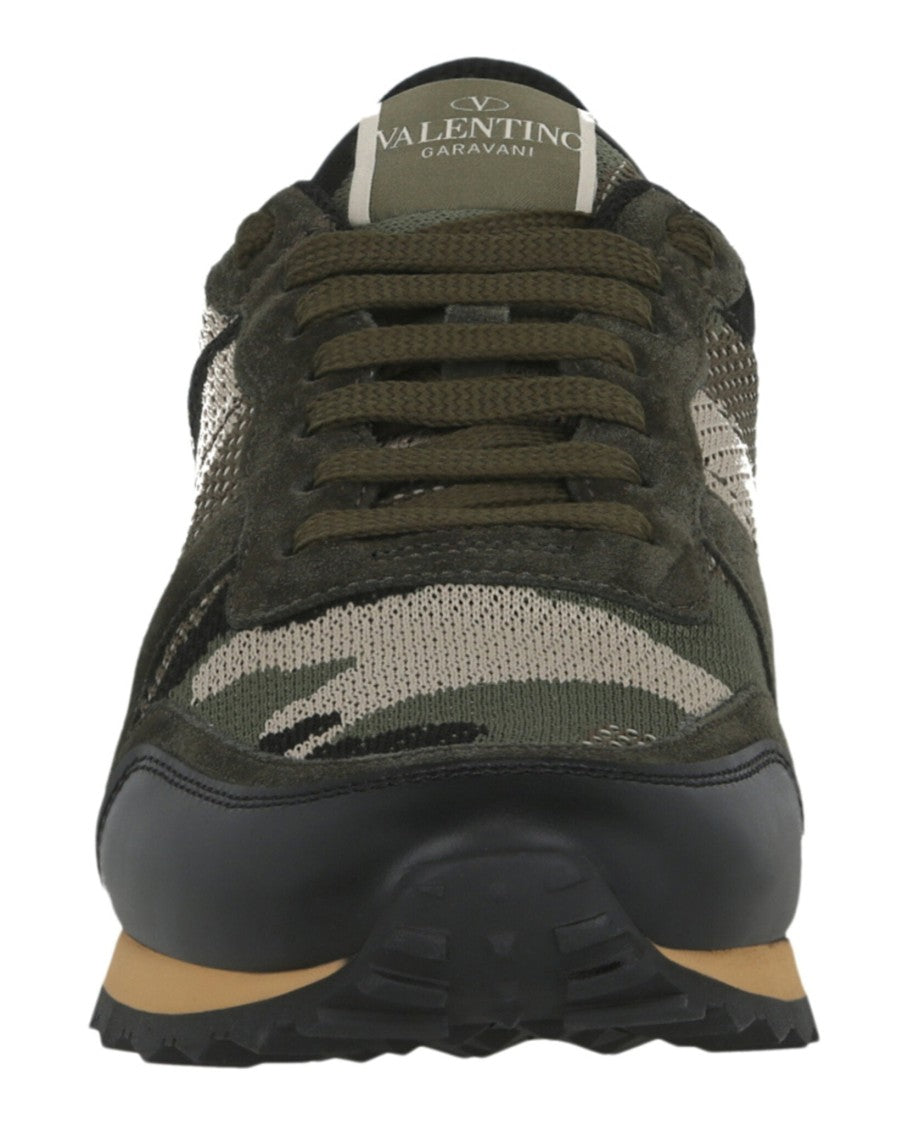 Valentino Garavani Rockrunner Camouflage-Print Sneakers