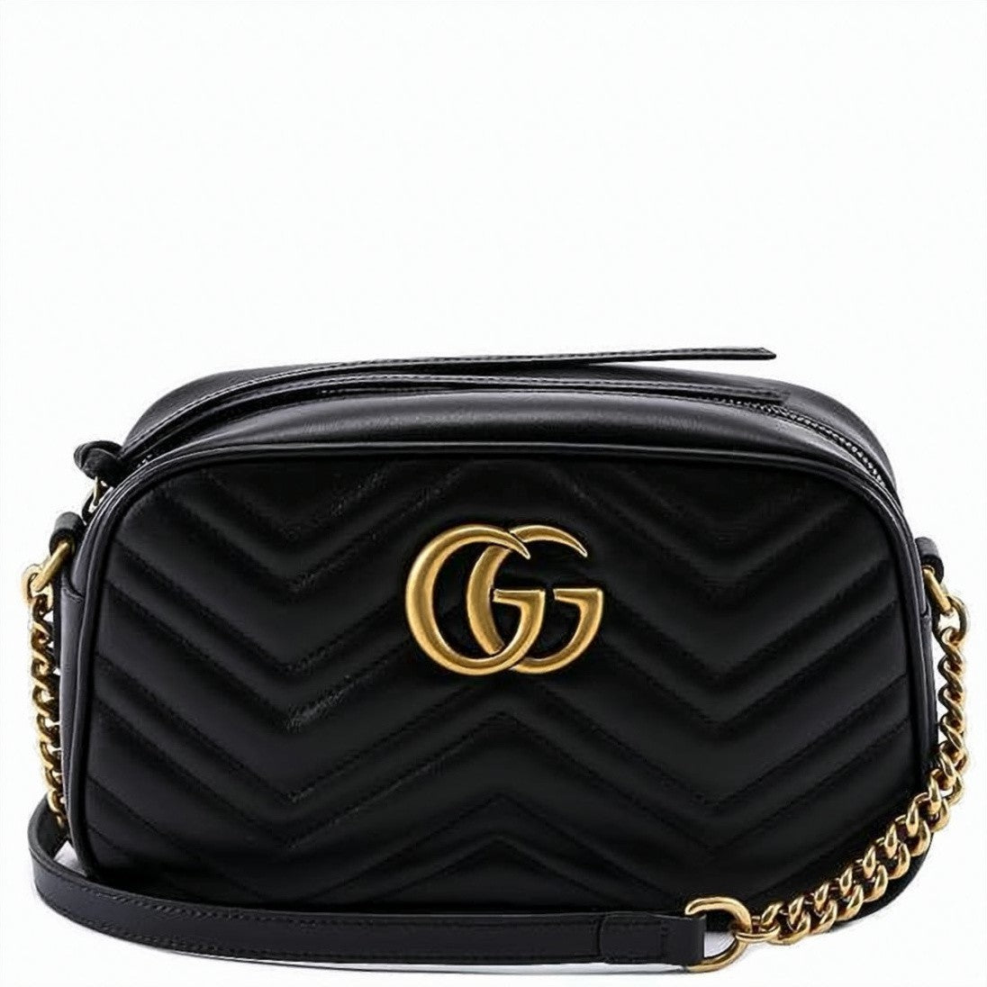 Gucci Chevron-Quilted Smooth Leather Crossbody Bag By Gucci