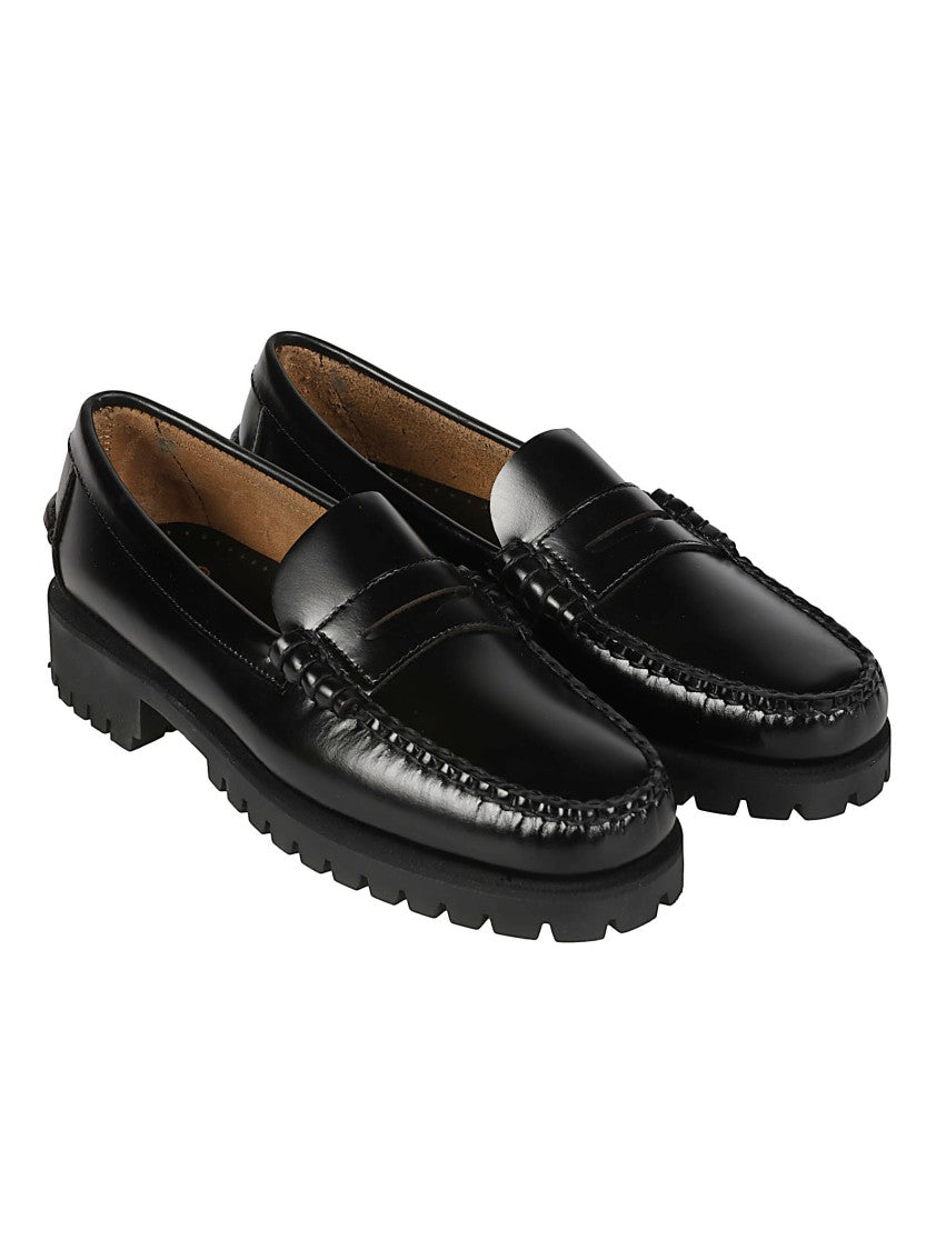 Sebago Dan Lug Polished Calfskin Penny Loafers