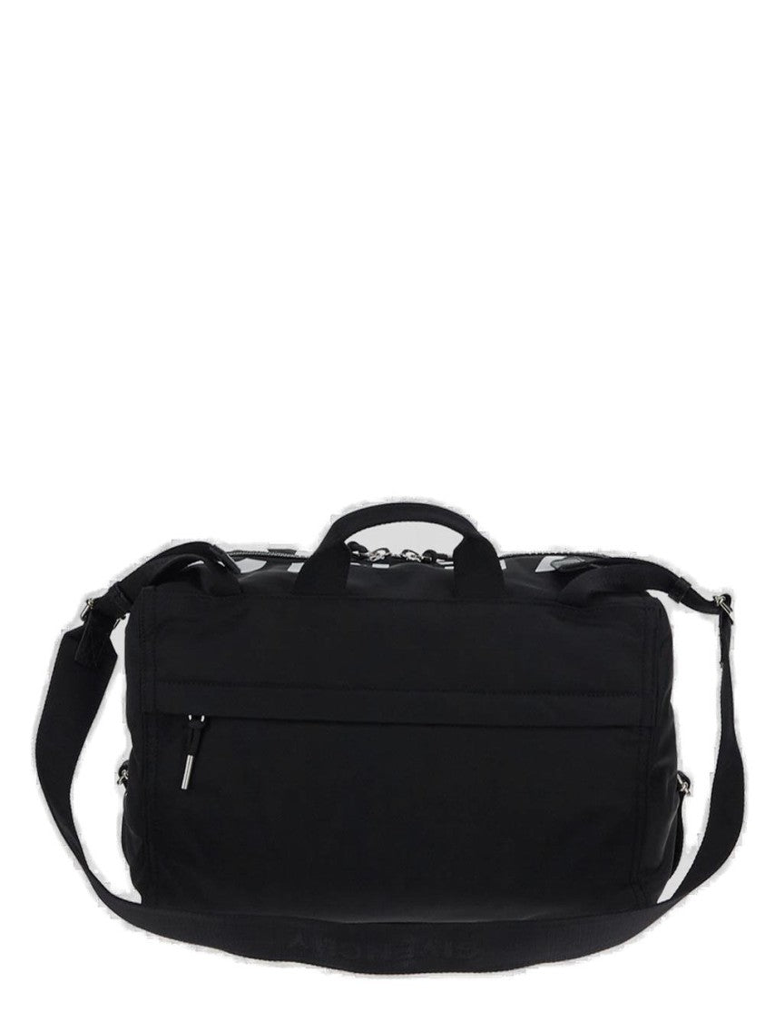 Givenchy Rectangular Duffle Bag With Bold White Lettering
