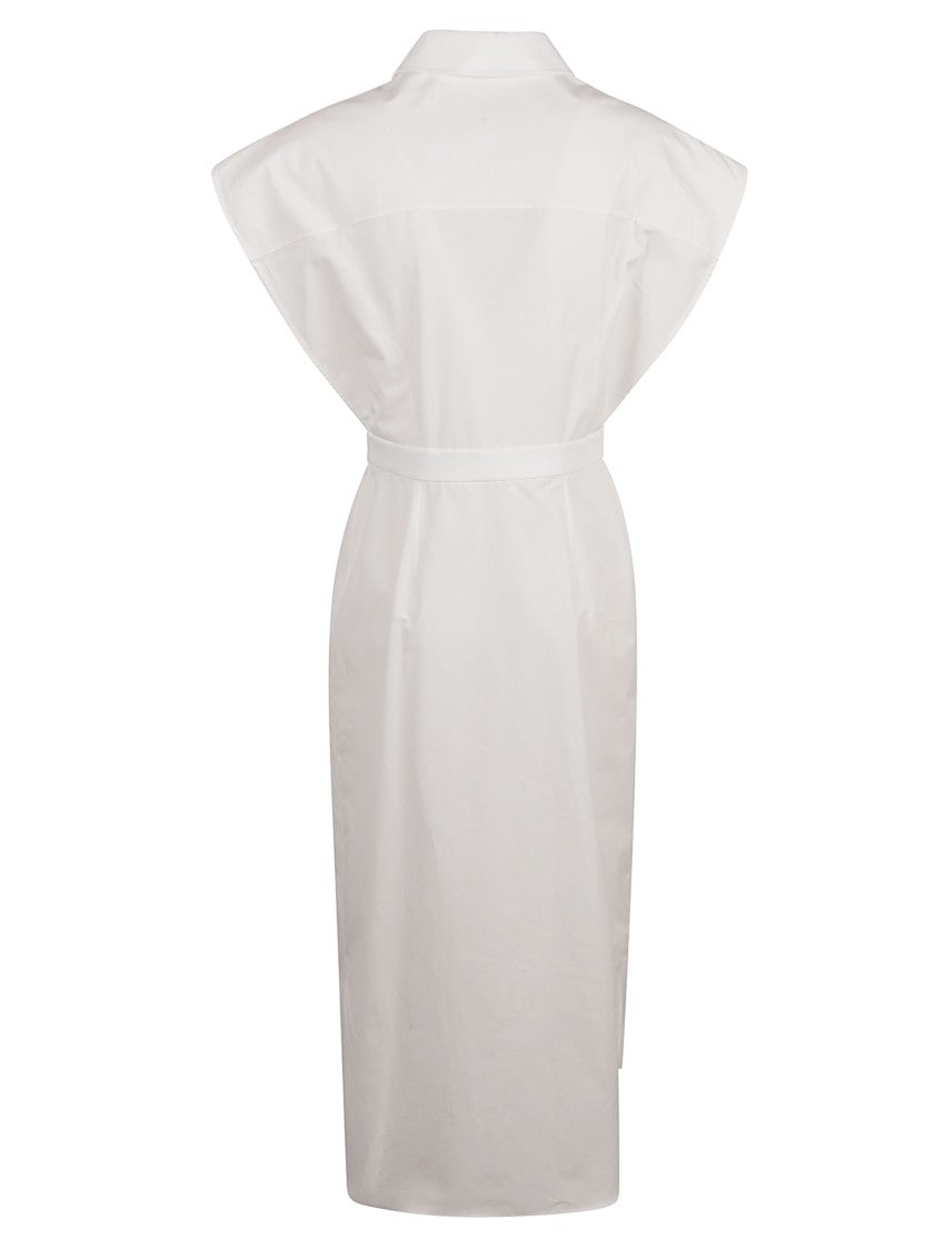 Alexander Mcqueen Structured Cap Sleeve Dress