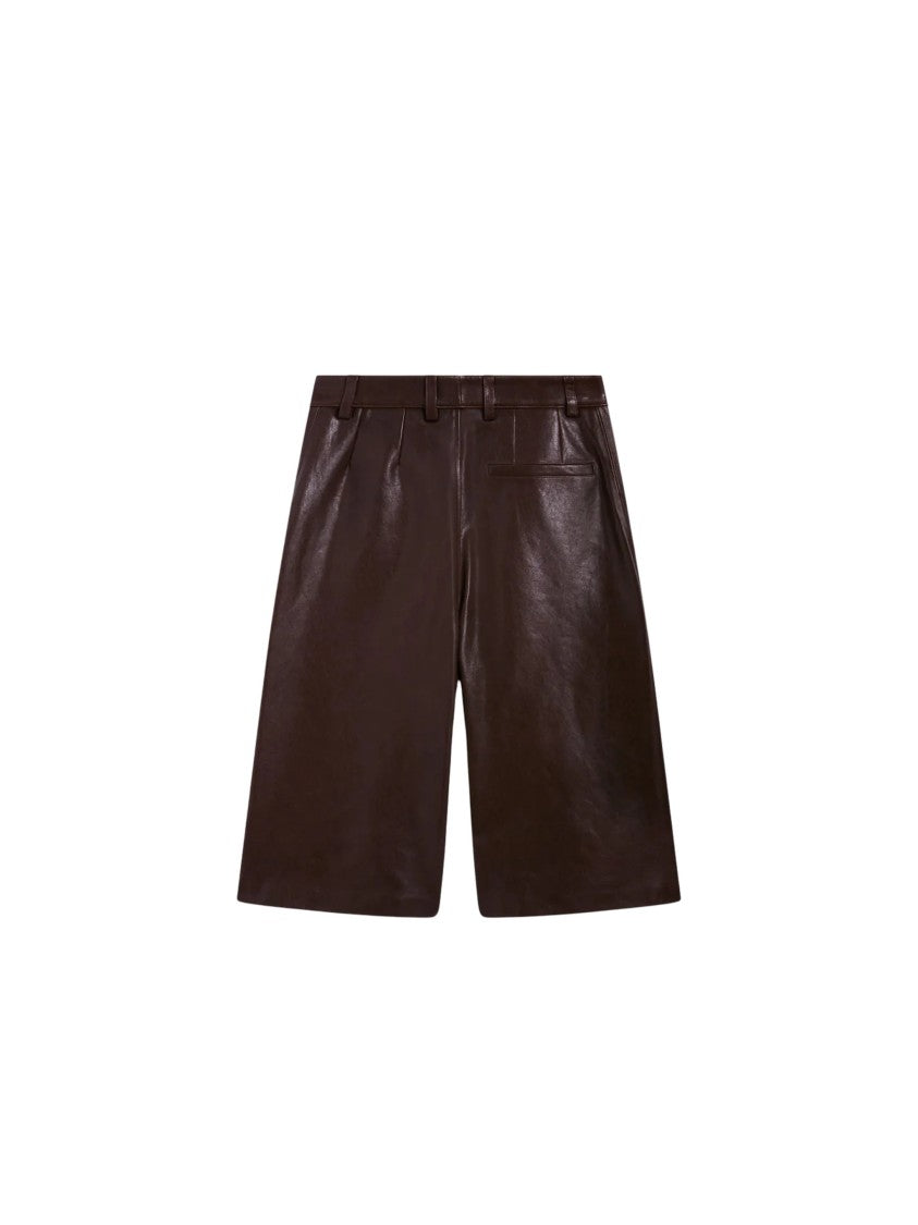 Pence Vanessa Tailored Lamb Leather Shorts