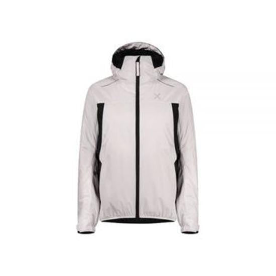 Montura Fitted White Montura Jacket With High Collar And Full-Zip Closure
