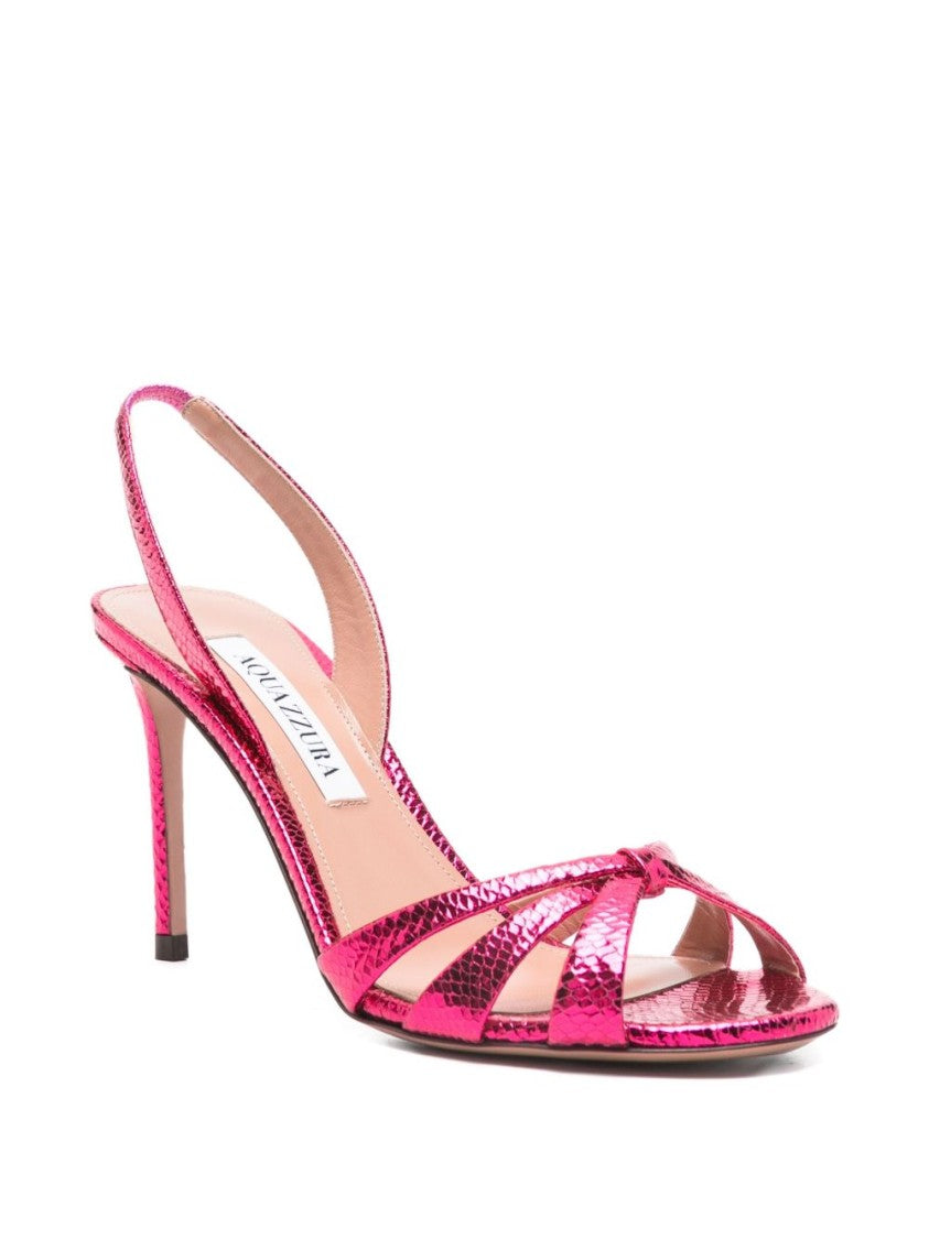 Aquazzura Open Toe Slingback Sandals