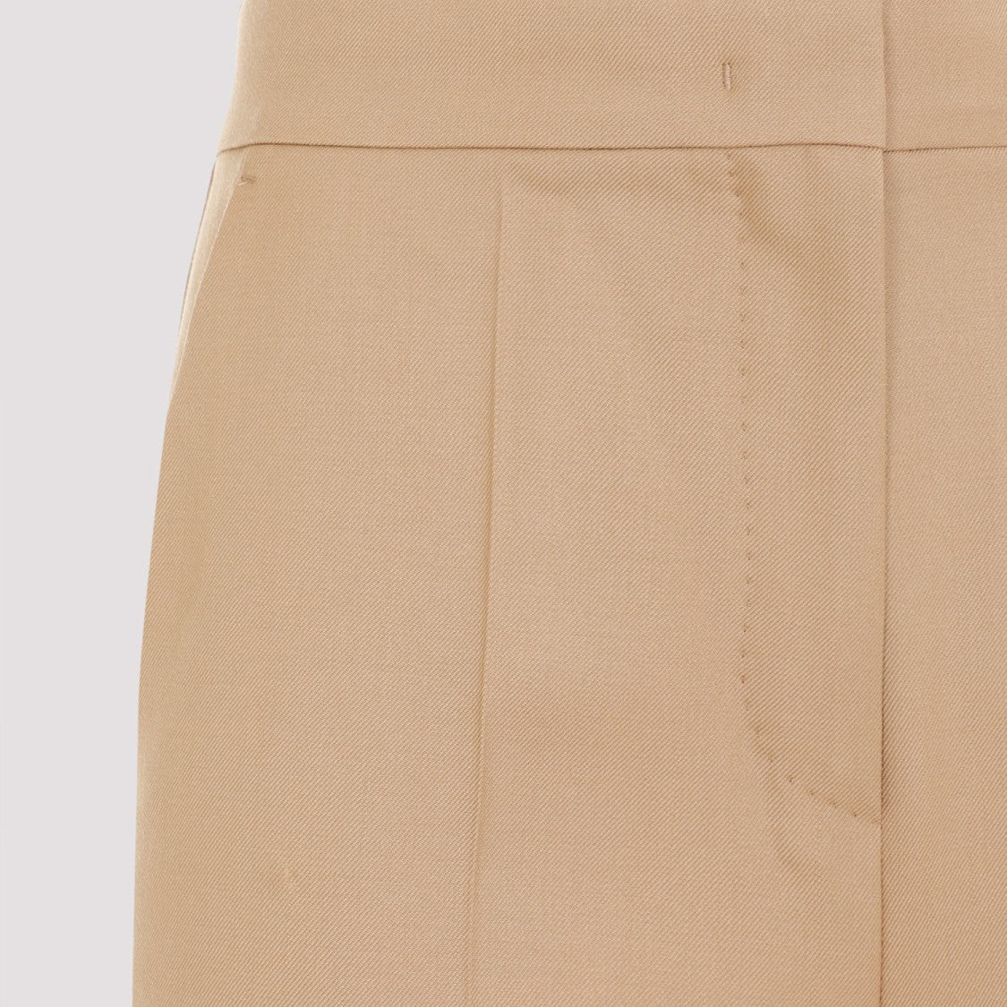 Max Mara Honey Brown Virgin Wool Senna Pants