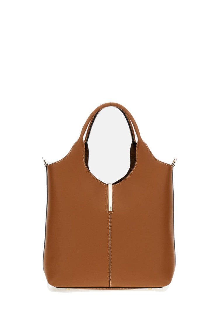Tod's Structured Brown Shoulder Bag With Minimalist Design