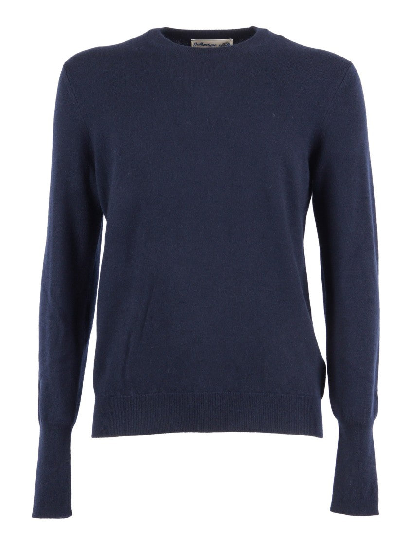 Ballantyne Fine-Knit Cashmere Pullover With Round Neckline