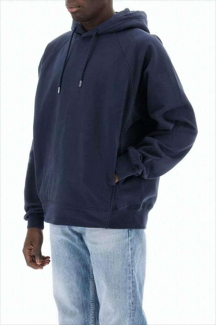 Jacquemus Relaxed Fit Cropped Hoodie With Raglan Sleeves