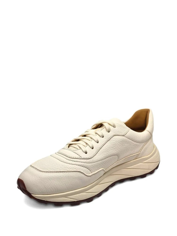 Henderson Blue Smooth Leather Upper Trainers