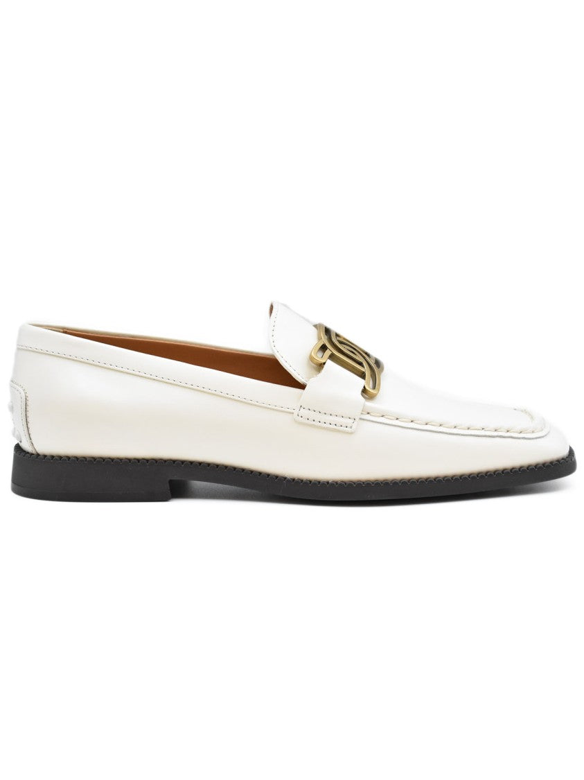 Tod's Yogurt Pelle Leather Flat Shoes