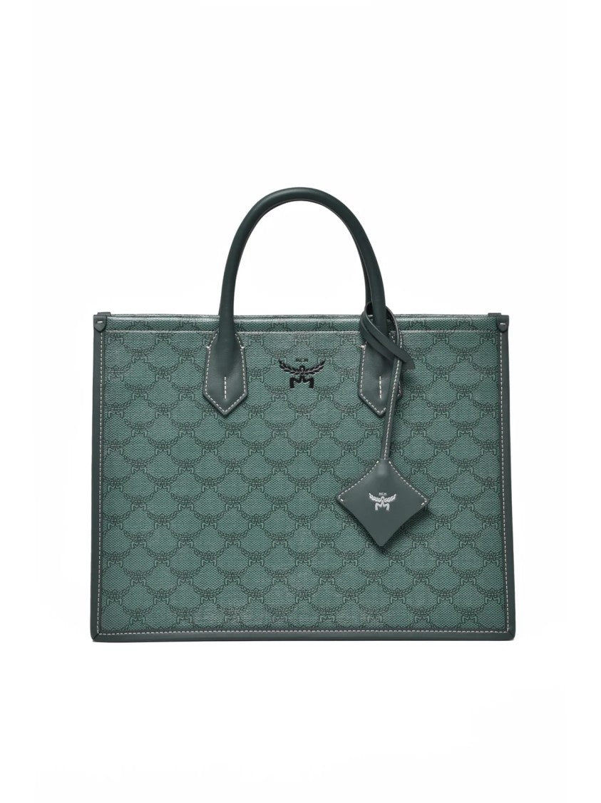Mcm Mint Green Leather Handbag