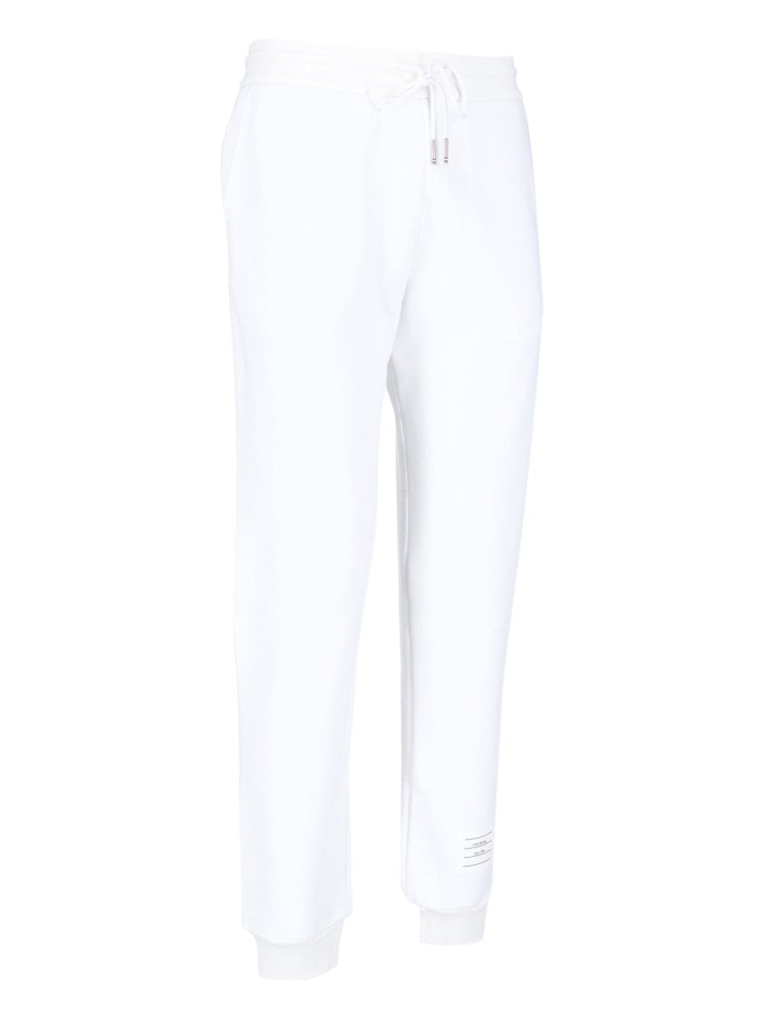 Thom Browne Tricolour Detail Sports Trousers – White