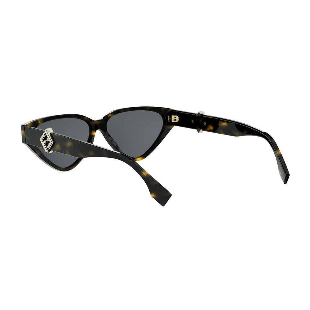 Fendi Ff Diamonds Triangular Cat-Eye Acetate Sunglasses