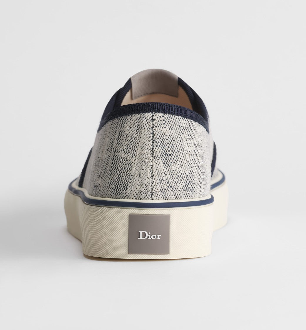 Christian Dior Textured Fabric Low-Top Sneaker With Monogram Motif