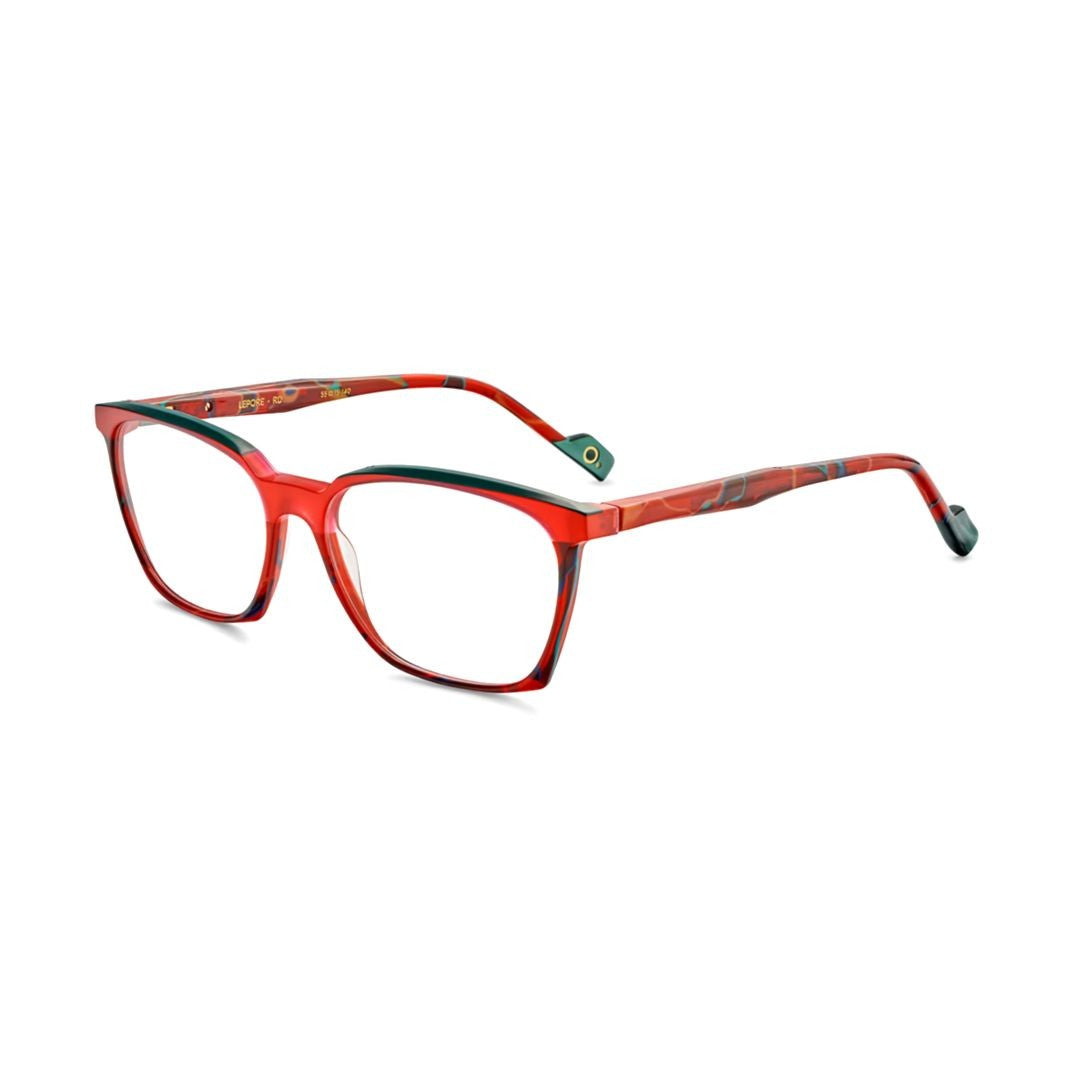 Etnia Barcelona Lepore Square Frame Eyeglasses With Vibrant Red Finish