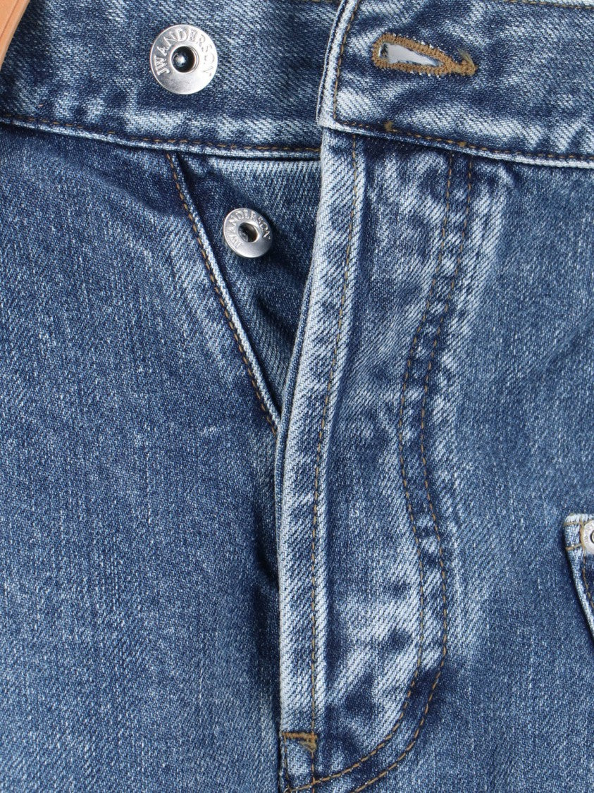 J. W. Anderson Azure Twisted Workwear High-Waisted Jeans