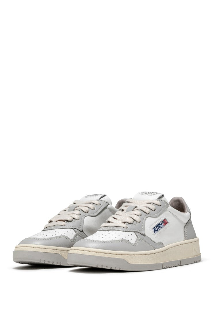 Autry White Medalist Leather Sneakers