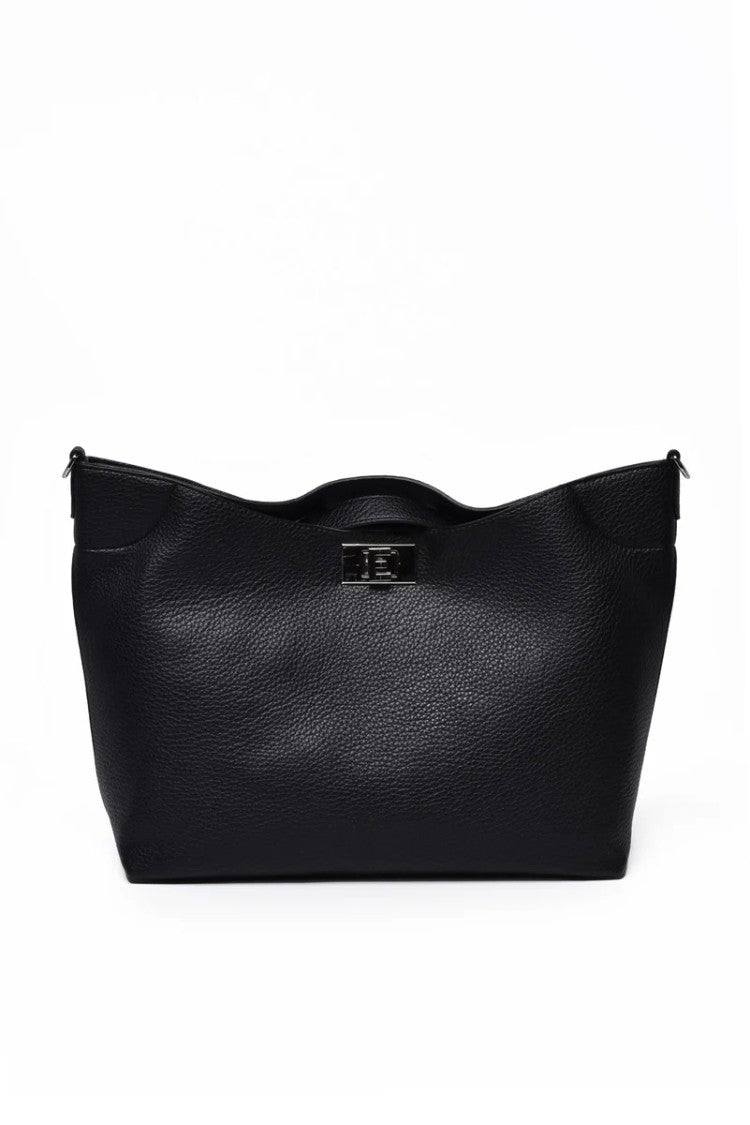 Ermanno Firenze Rachele Tote Crossbody Small - Black