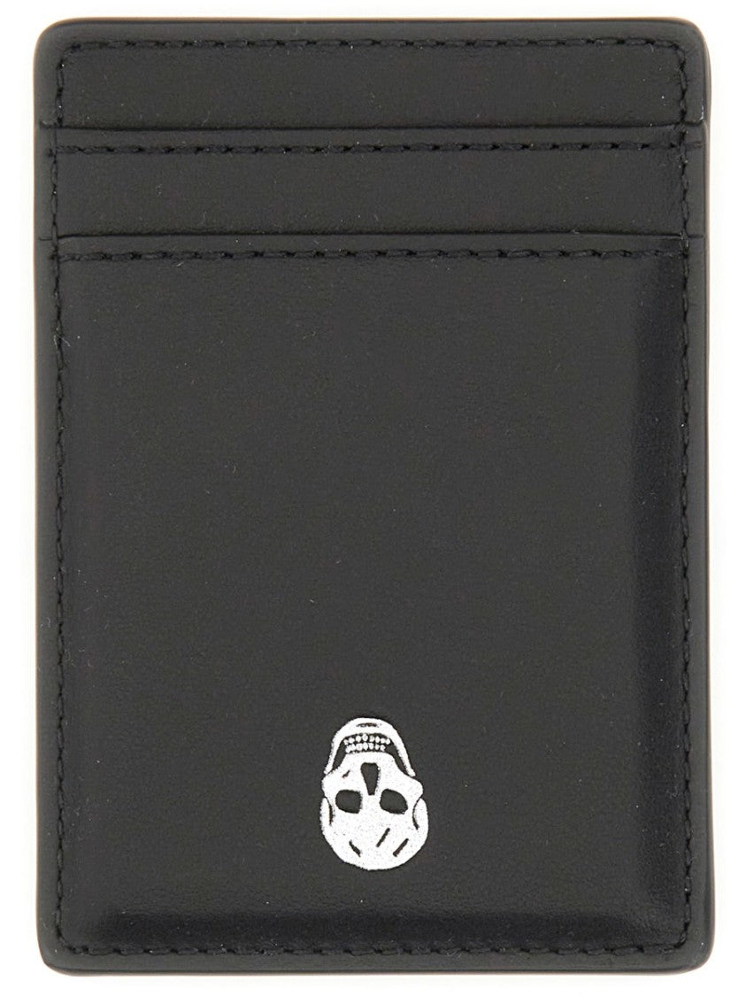 Alexander Mcqueen Magnetic "Skull" Card Holder