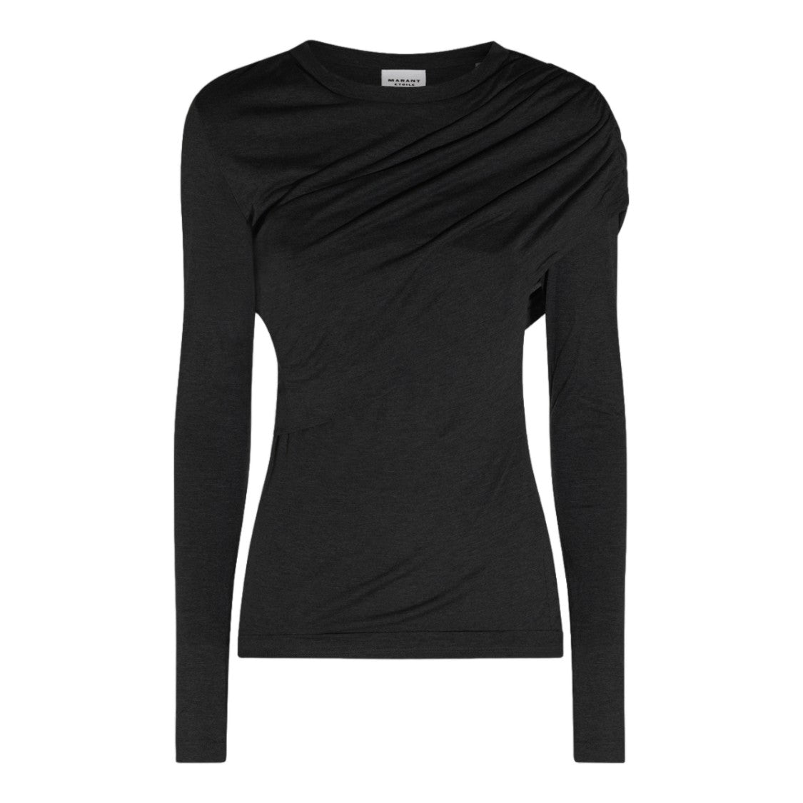 Isabel Marant Étoile Fitted Long-Sleeved Top With Asymmetrical Draped Detail
