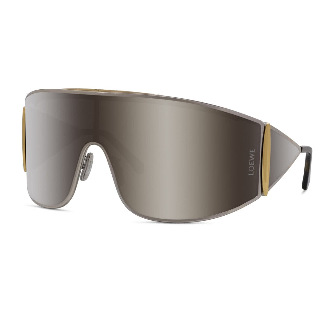 Loewe Futuristic Panoramic Sunglasses With Gold-Plated Accents