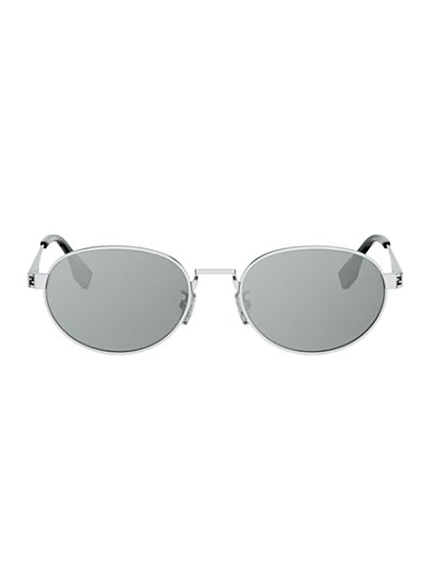 Fendi Oval-Shaped Metallic Frame Fendi Sunglasses