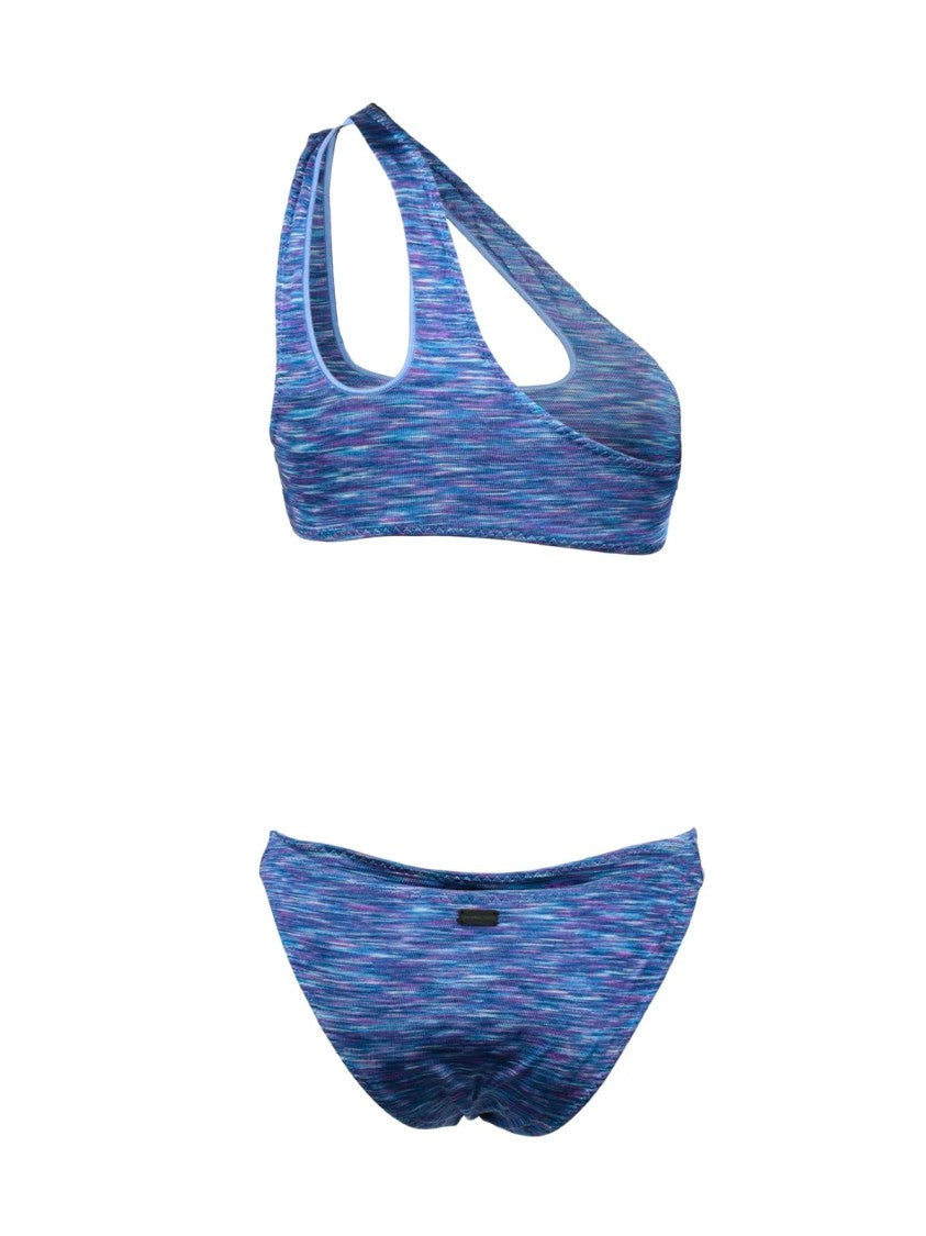 Liviana Conti Light Blue Asymmetrical Cutout Viscose Bikini