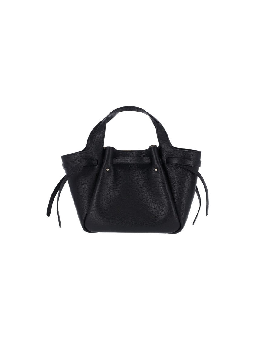 Tory Burch Black Romy Charm Leather Handbag