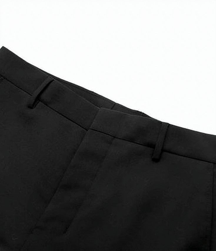 Ami Paris Tailored Straight Pants With Smooth Polyester Lining