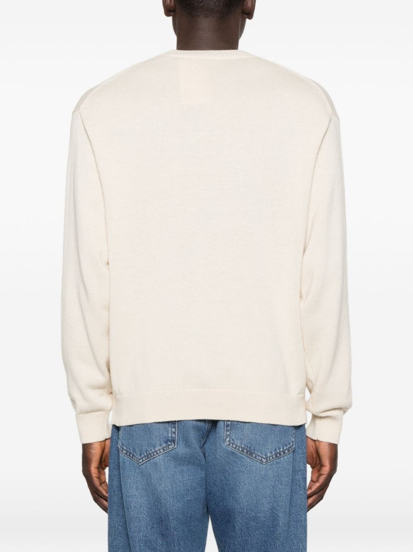 Kenzo V-Neck Long Sleeve Knit Sweater