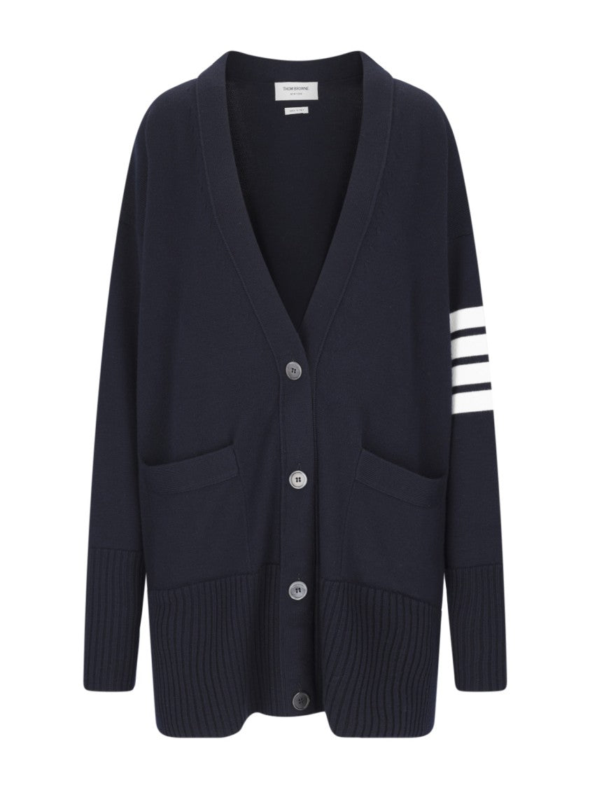 Thom Browne "4-Bar" Cardigan – Navy