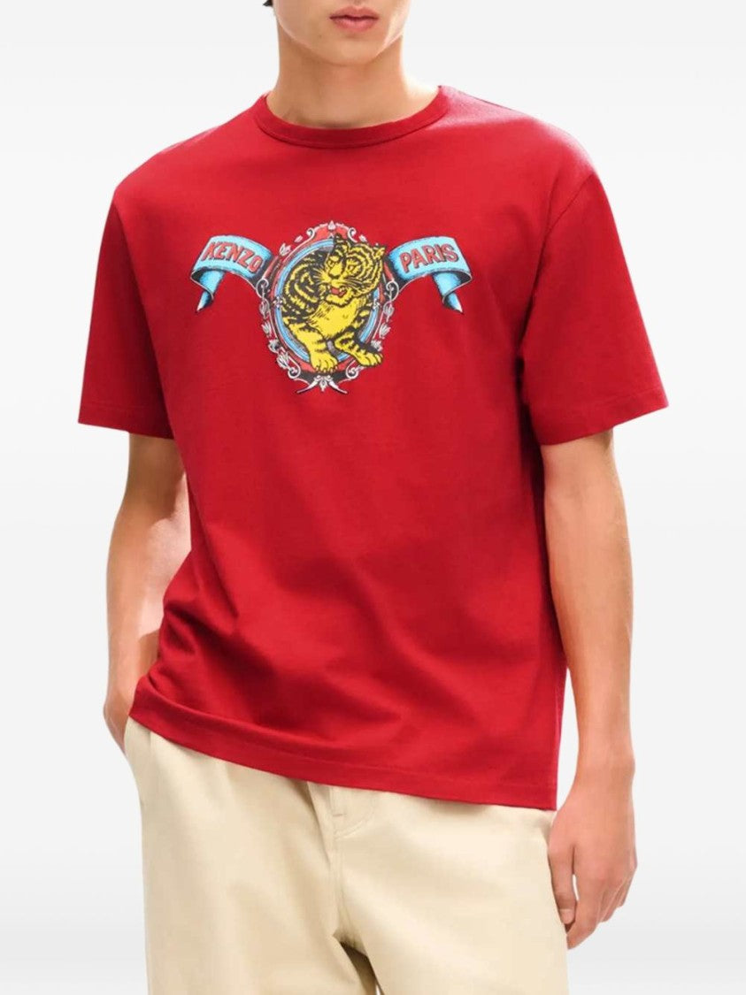 Kenzo Tiger Print Graphic T-Shirt