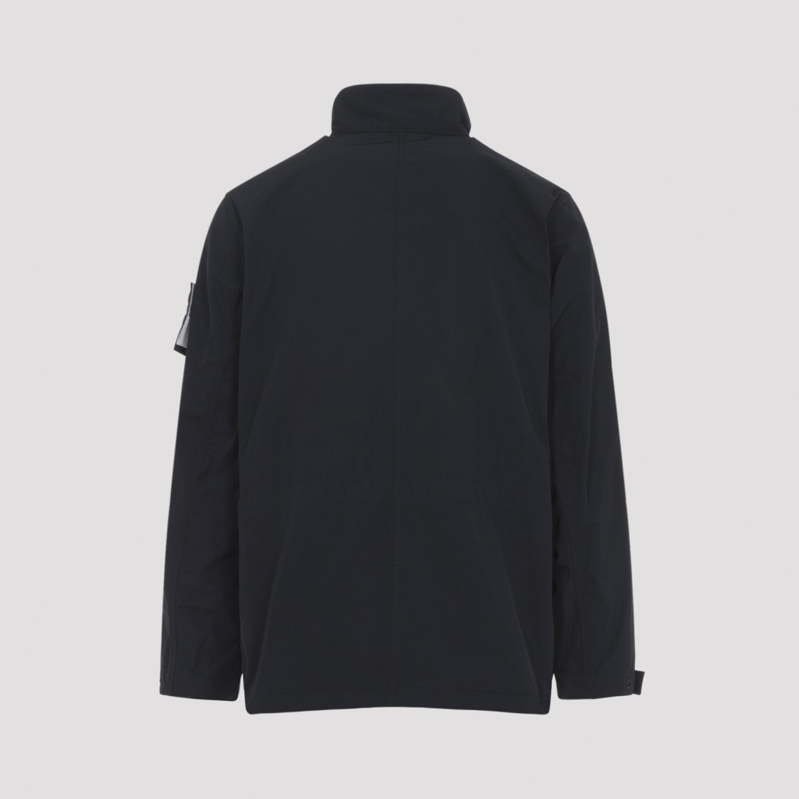 Stone Island Casual Black Jacket With High Collar