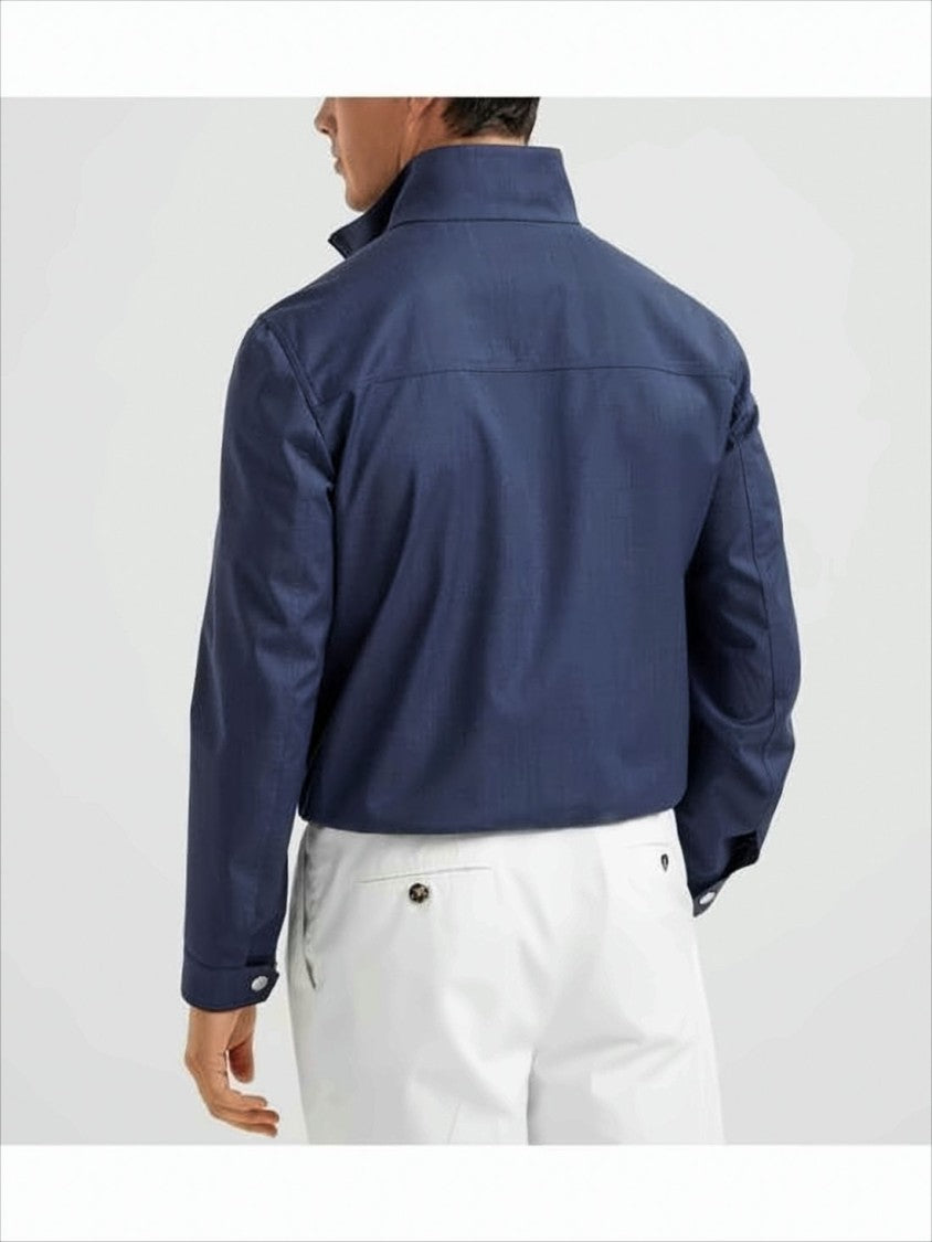 Brunello Cucinelli High Stand Collar Casual Jacket