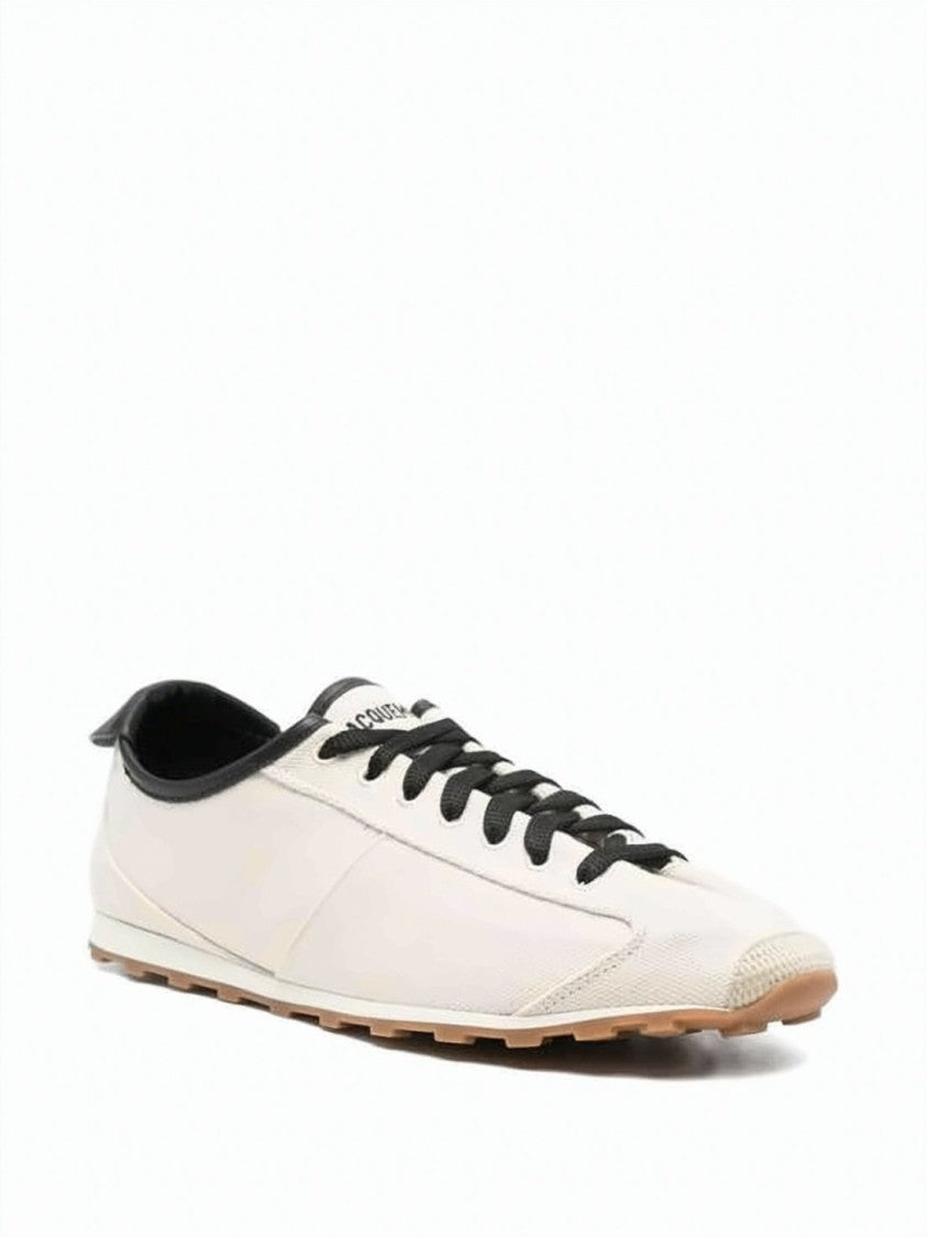 Jacquemus Low-Profile Canvas Sneakers With Textured Outsole