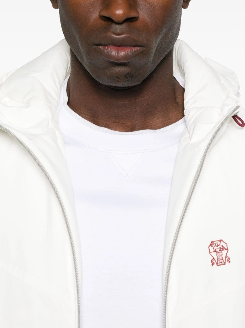 Brunello Cucinelli Relaxed-Fit White Cotton T-Shirt