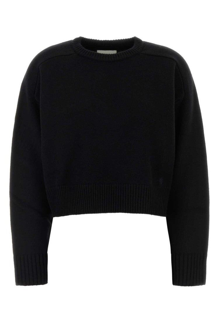 Loulou Studio Black Wool Blend Bruzzi Sweater