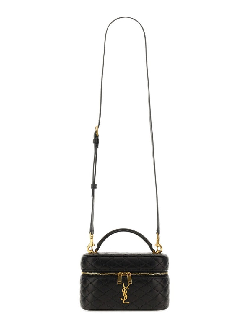 Saint Laurent Medium Quilted Lamb Leather Shoulder Bag With Gold-Tone Hardware