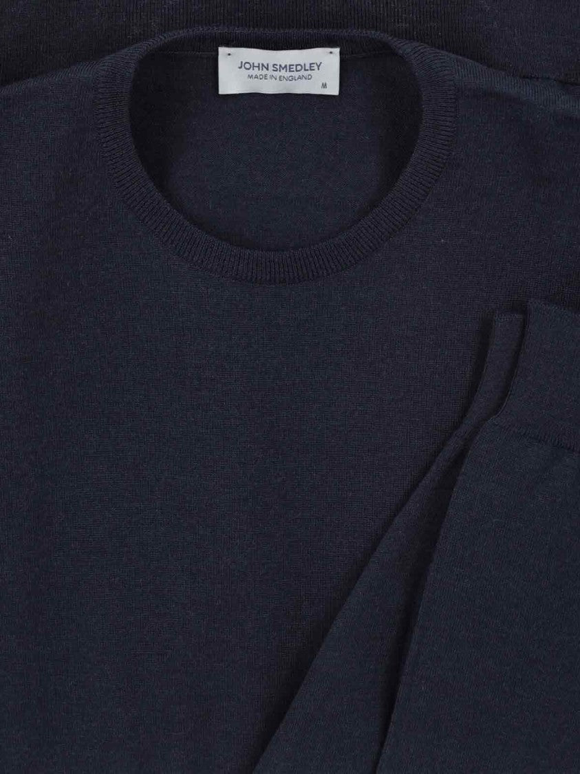 John Smedley Fine Knit Sweater With Ribbed Cuffs And Hem