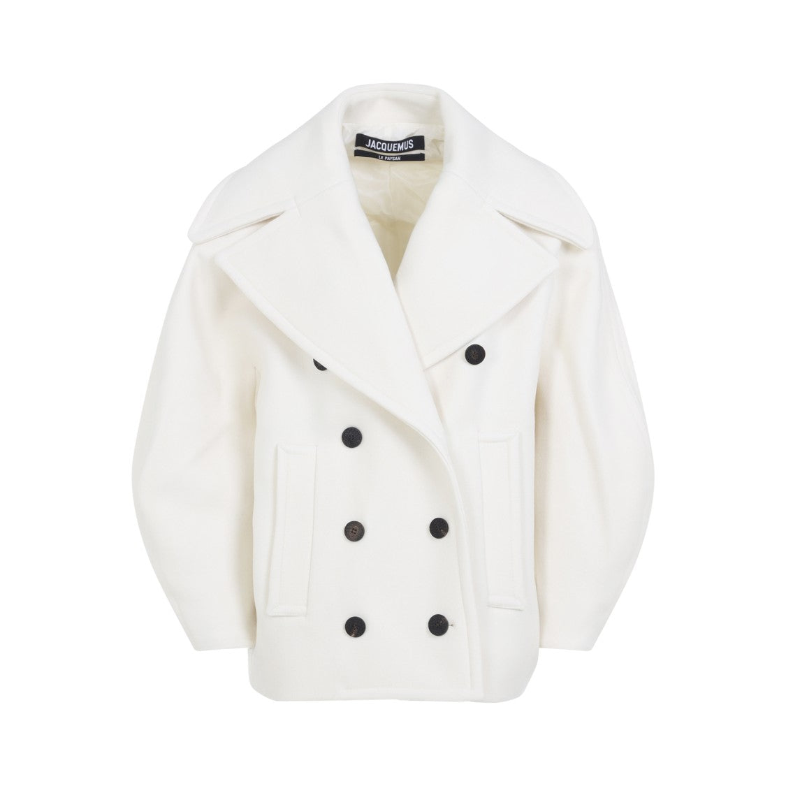 Jacquemus Double-Breasted Virgin Wool Coat With Wide Lapel
