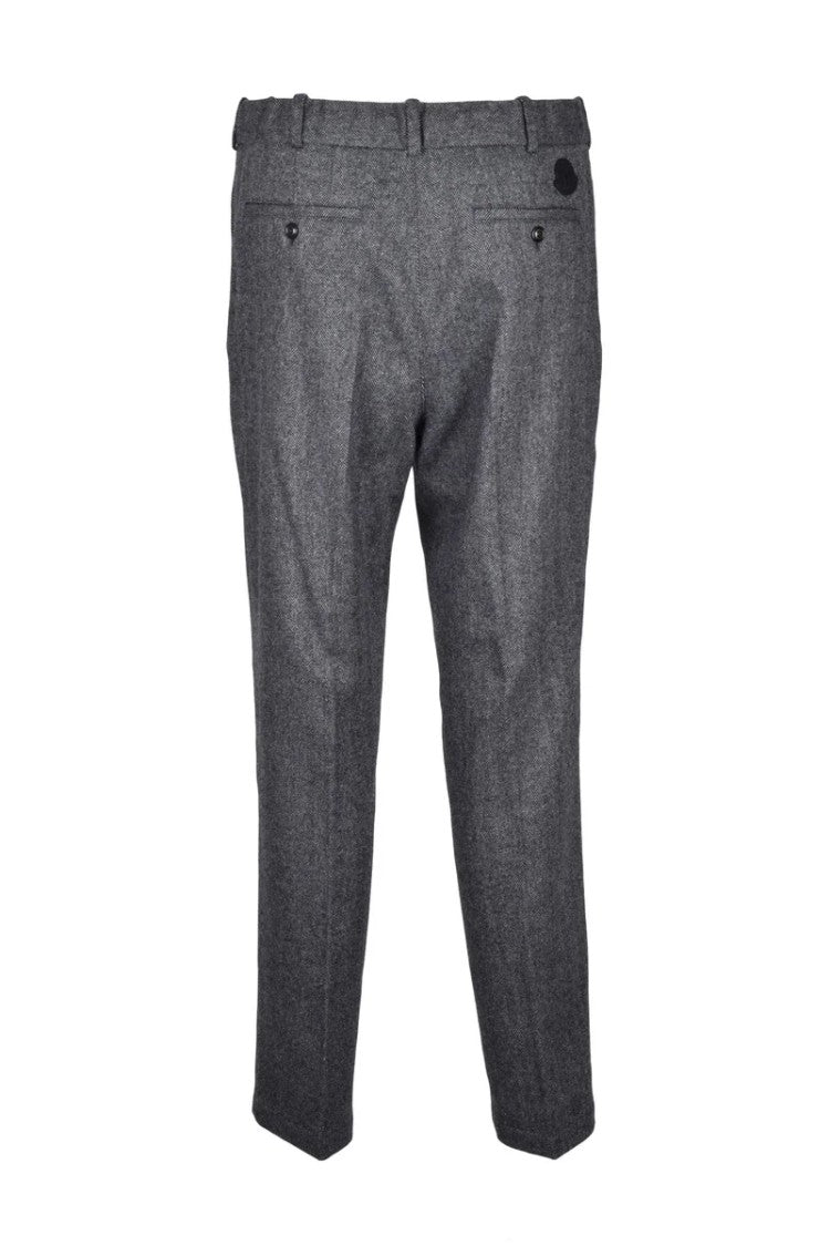 Moncler Virgin Wool Pants - Grey