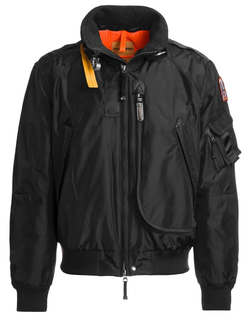 Parajumpers Black Orange Lining Bomber Jacket