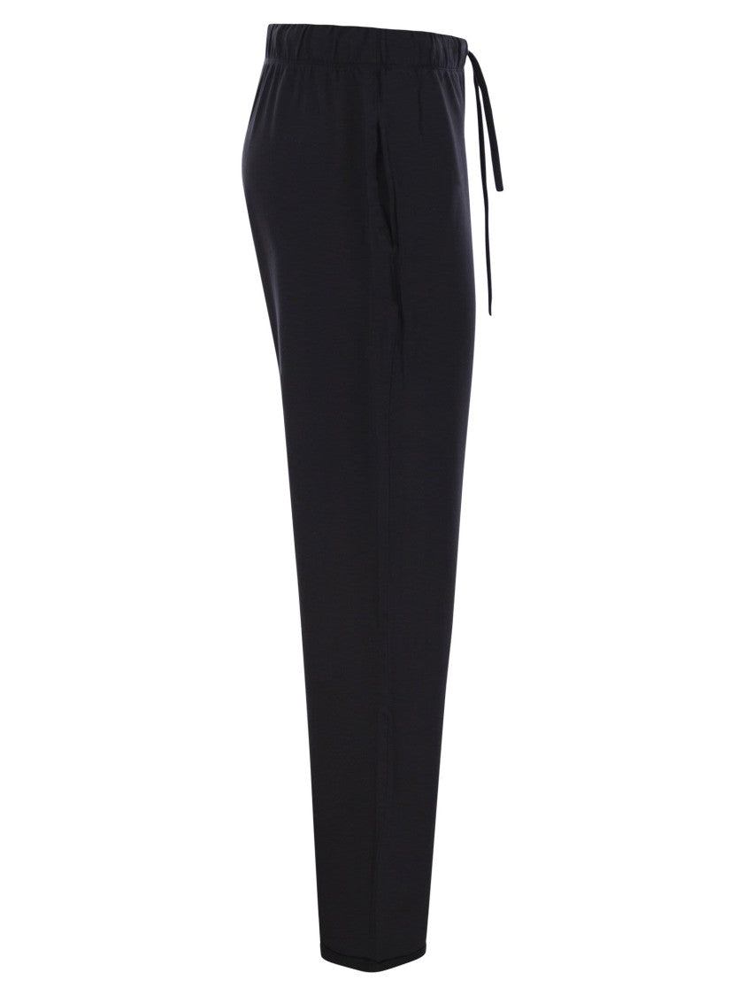 Majestic Trousers With Drawstring Waist