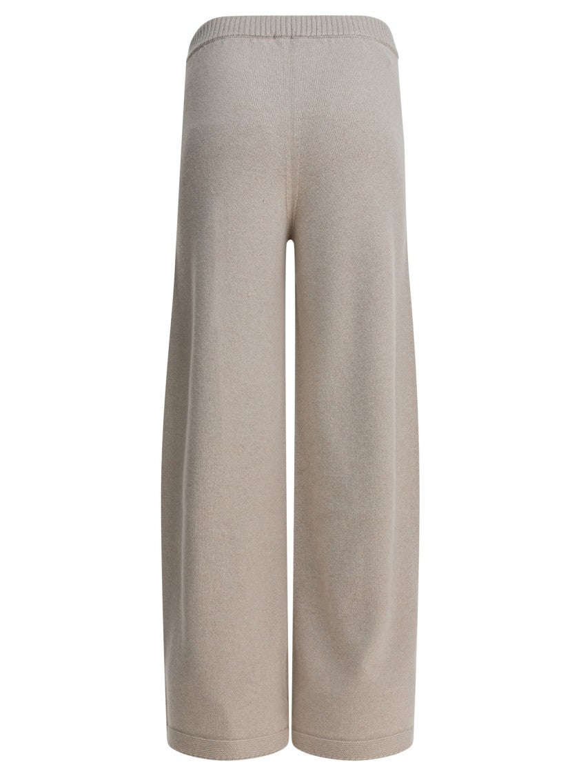 Drumohr Relaxed Beige Trousers With Wide Legs